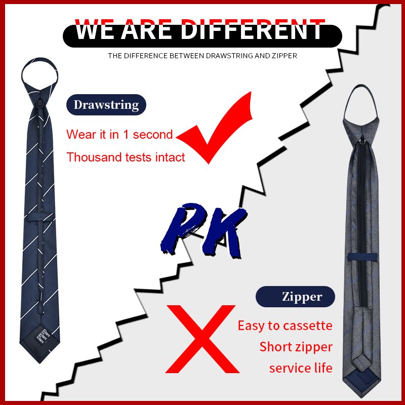 Supplier Neckties Wholesale Hot Selling Custom Design Navy Polyester Neck Tie