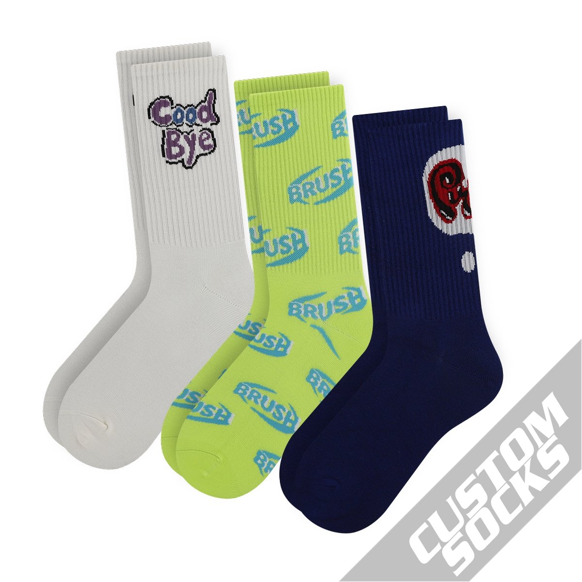 FREE DESIGN & MOCK-UP Made Own Pattern Cotton Men Sock Custom Labels Sock Custom Logo Private Label Socks