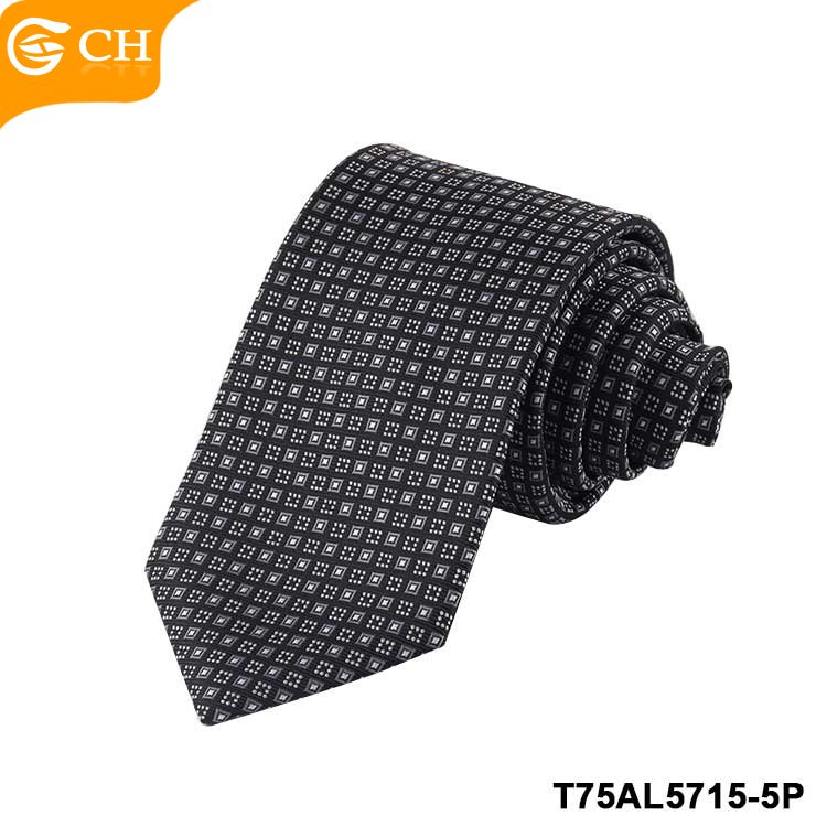 OEM Good Quality Manufacturers Wholesale Cheap Solid Neckties For Men Elegant Polyester Woven Jacquard Custom Tie Tie