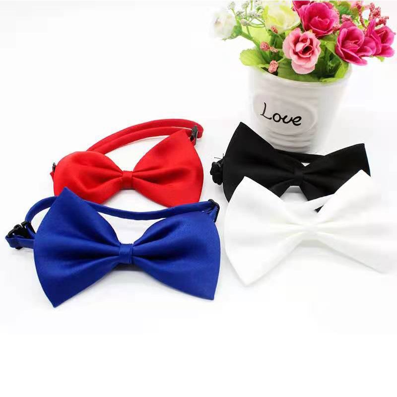 Wholesale Dog Apparel And Accessories Stylish And Cute Polyester Yarn Dog Bow Collar Pet Bow Tie for Cat