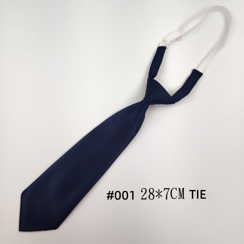 Wholesale Western Bows And Ties Neckties Solid Navy Color Pre-tied Adjustable Polyester Ties
