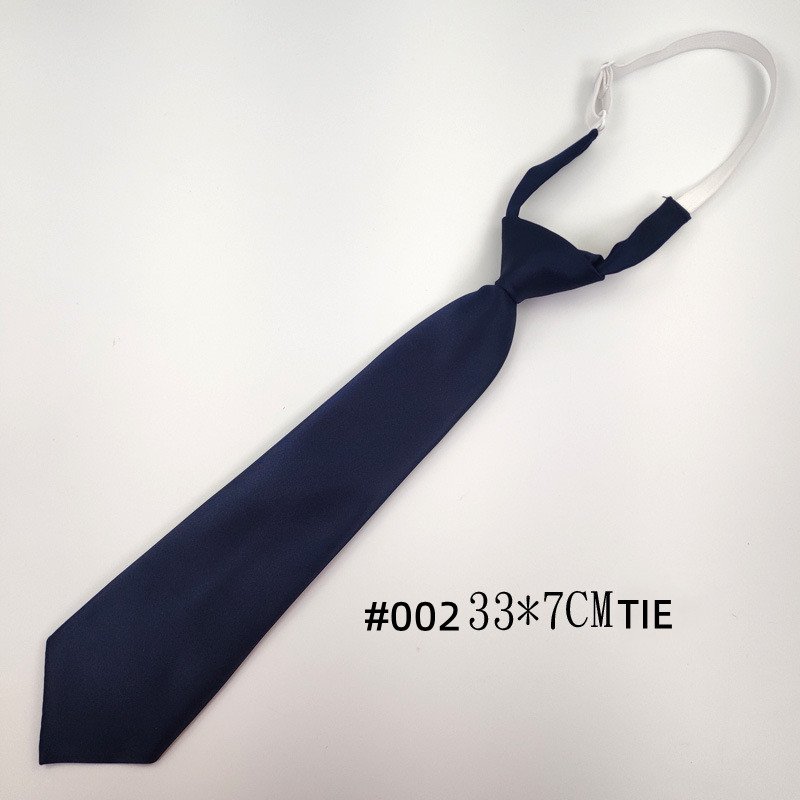 Wholesale Western Bows And Ties Neckties Solid Navy Color Pre-tied Adjustable Polyester Ties