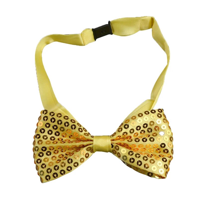 Sequins Bowtie Stage Performance Tie For Men Woman Fashion Team Dance Bowknot Paillette Colorful Party Shiny Sequins Bow Tie