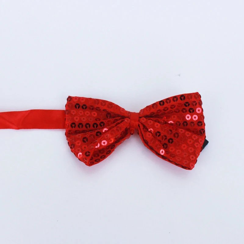 Sequins Bowtie Stage Performance Tie For Men Woman Fashion Team Dance Bowknot Paillette Colorful Party Shiny Sequins Bow Tie
