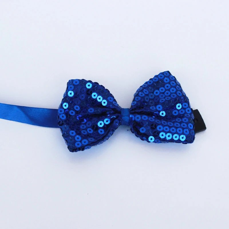 Sequins Bowtie Stage Performance Tie For Men Woman Fashion Team Dance Bowknot Paillette Colorful Party Shiny Sequins Bow Tie
