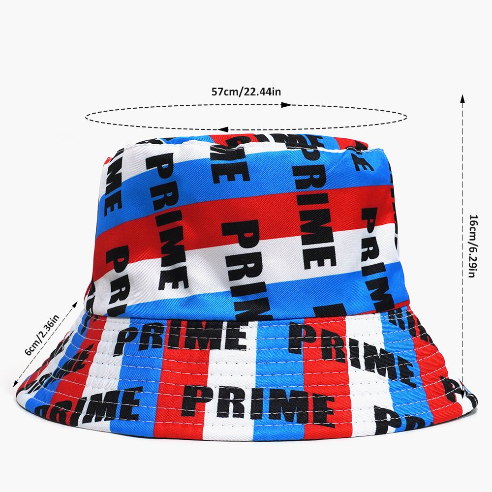 Wholesale Custom Fishermen Hat Fashion Hot Creative Beverage Bottle Printed Fishing Hat Celebrity Prime Letters Bucket Hat