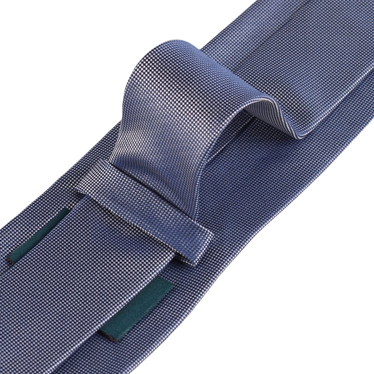 2024 Top Seller Products 100% Handmade Jacquard Woven Necktie High Quality Polyester/Silk Solid Color Tie For Business Men