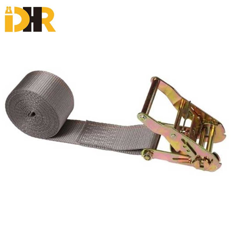 Factory Costom Polyester 1" 2 inch Black Endless Loop Ratchet Strap With Plastic Handle no Hook