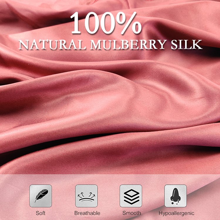 Wholesale Custom LOGO OEM/OEM Luxury Pure Natural Sleep 100% Mulberry Silk Pillow Case And Scrunchies