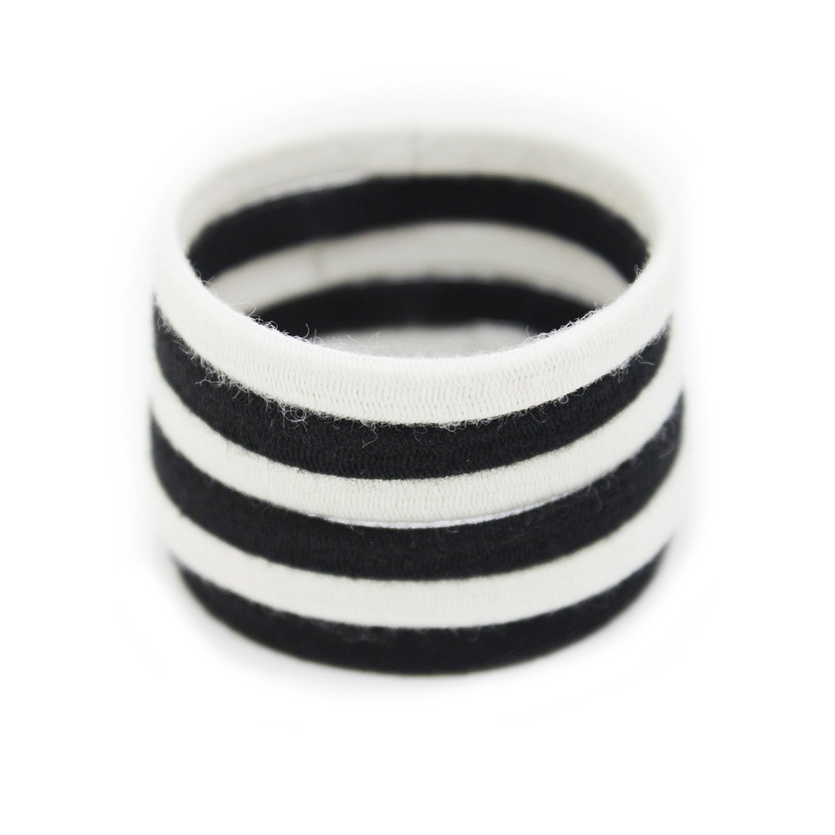 Wholesale packaging logo custom organic cotton hair rubber bands rope ties customize elastic hair band for women