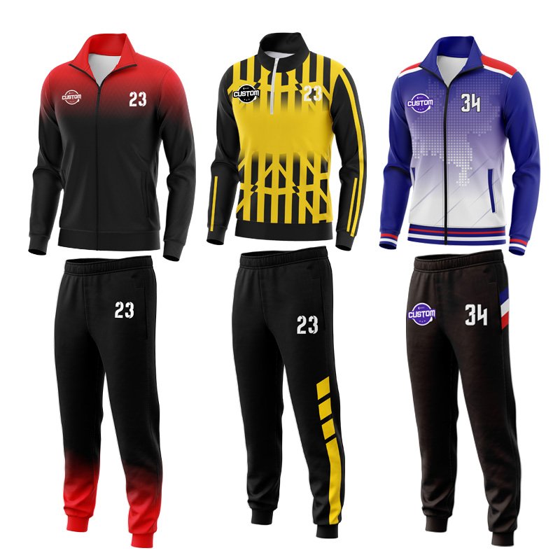 Custom Logo 2-Piece Athletic Tracksuit Unisex Plain Basketball Workout Hoodie and Trousers Sportstwear Uniform