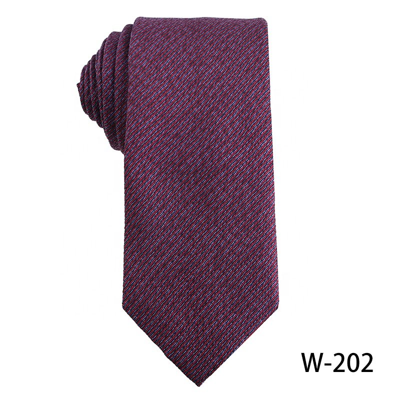 Jacquard Woven 100% Polyester Men's Luxury Ties, Fuchsia Navy Blue Men's Floral Ties For Business Party, 7.5cm Men's Hand Ties