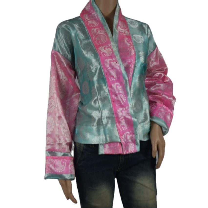 Customized garments and new fashionable dress for men & Women made from recycled silk fabrics with assorted color