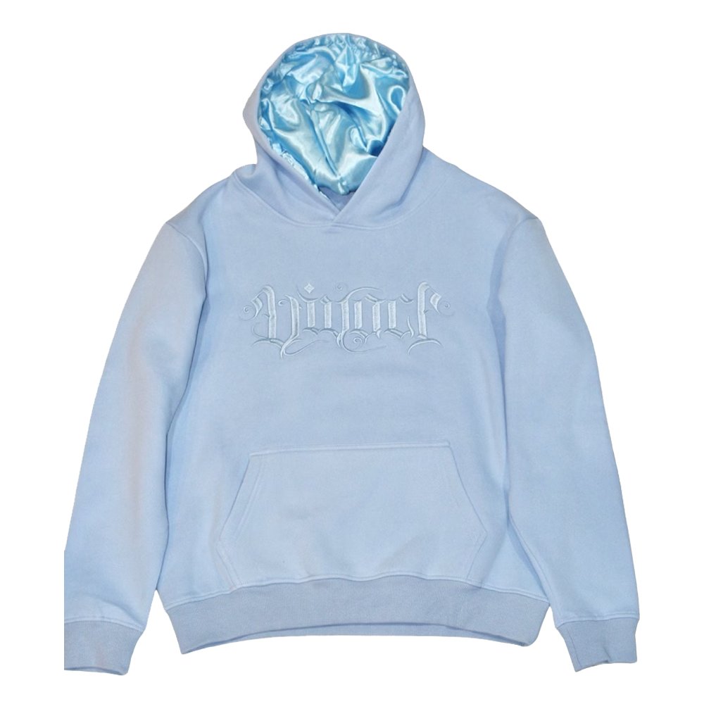 Plain Hooded Pullover Silk Men Satin Lined Hoodie With Silk Hood