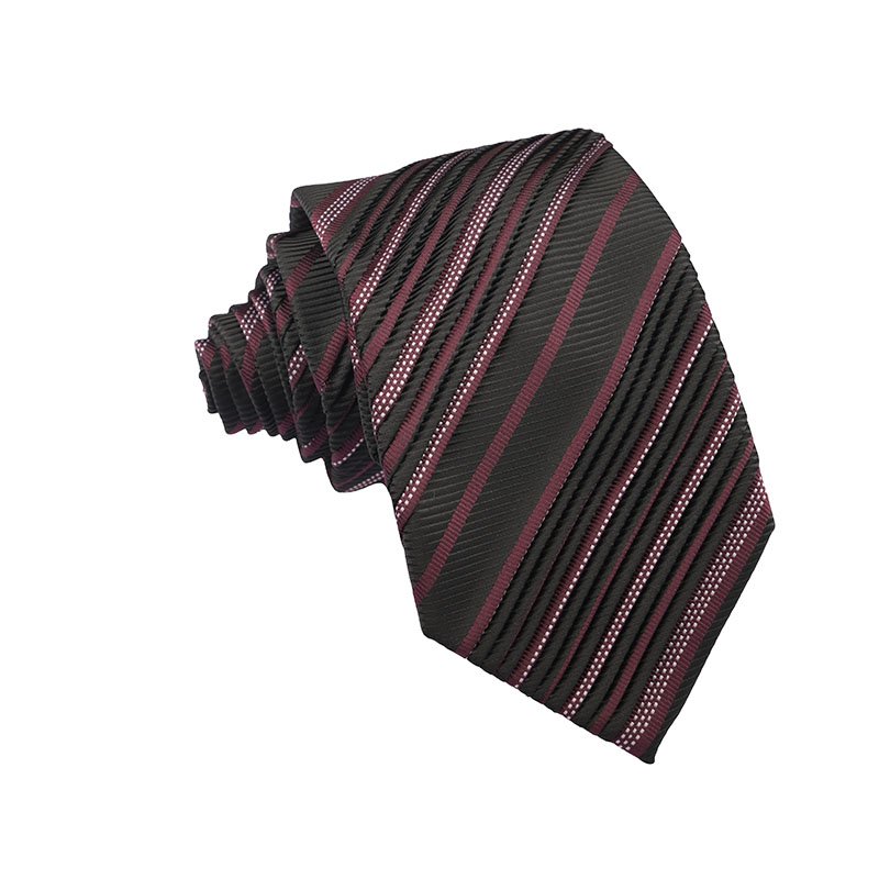 Blue Grey Circled Pattern Draped Necktie Printed Polyester Pleated Ties