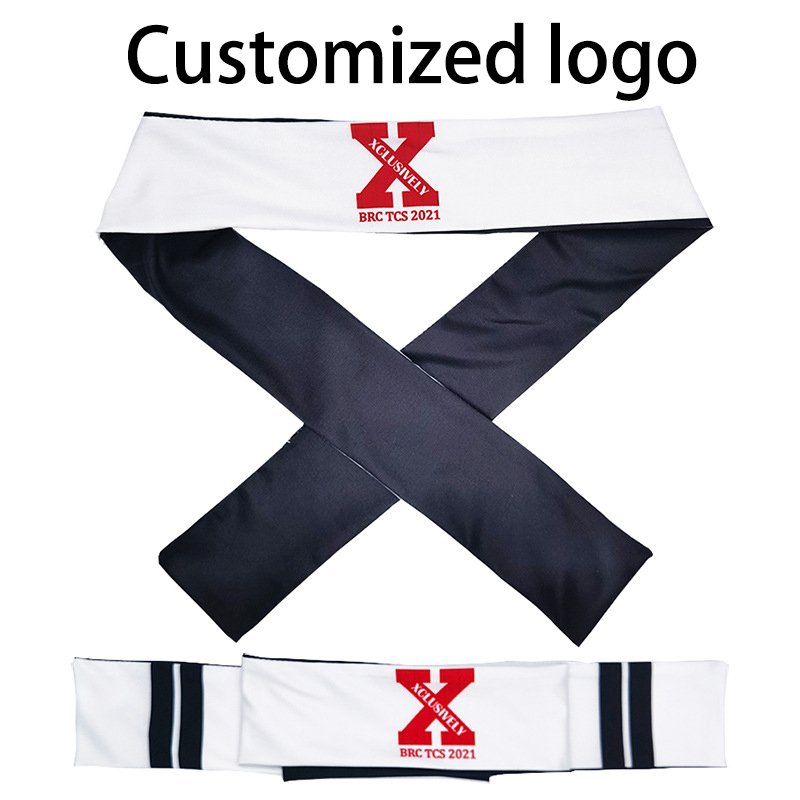 Custom Logo Plain Elastic Sweatband Wide Tennis Yoga Fitness Workout Gym Sports Running Tie Headband