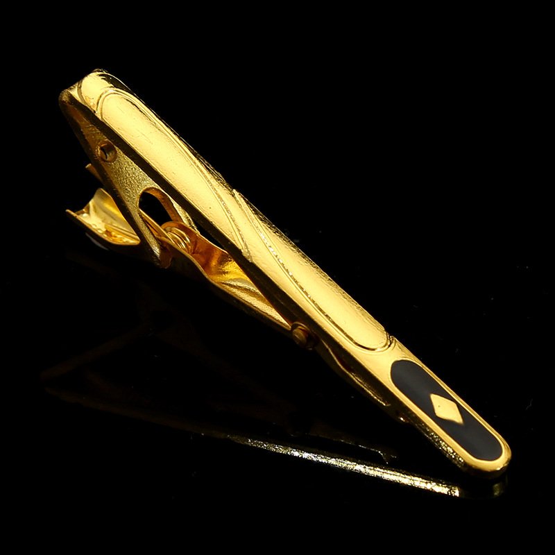 Factory direct iron tie clip Men's formal business gold tie clip Simple fashion suit accessories tie pin