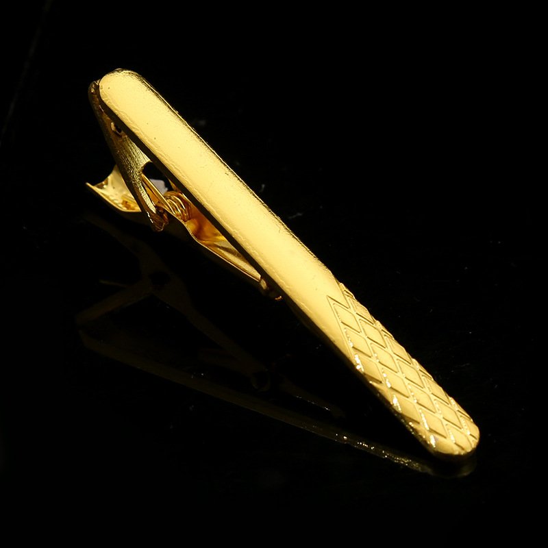 Factory direct iron tie clip Men's formal business gold tie clip Simple fashion suit accessories tie pin