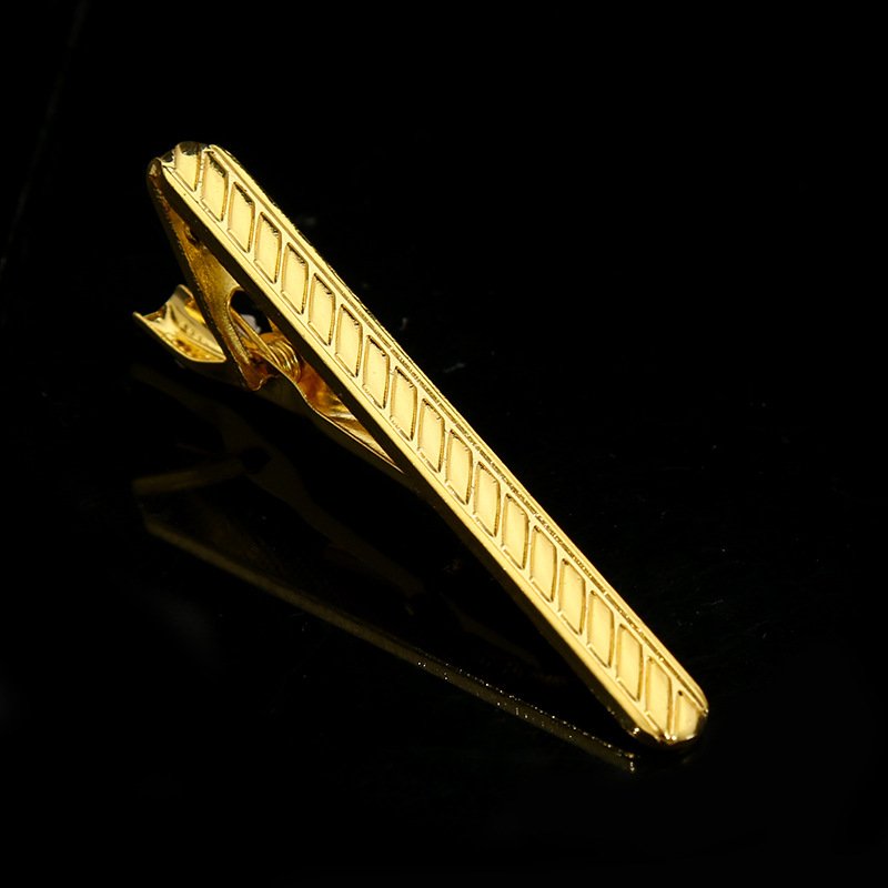 Factory direct iron tie clip Men's formal business gold tie clip Simple fashion suit accessories tie pin