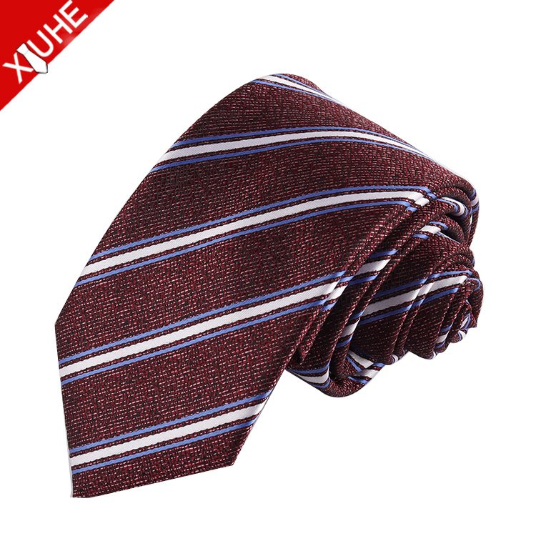 President Micro tie Striped Dot Paisley Ties Red formal Leadership tie Custom Polyester Woven Necktie