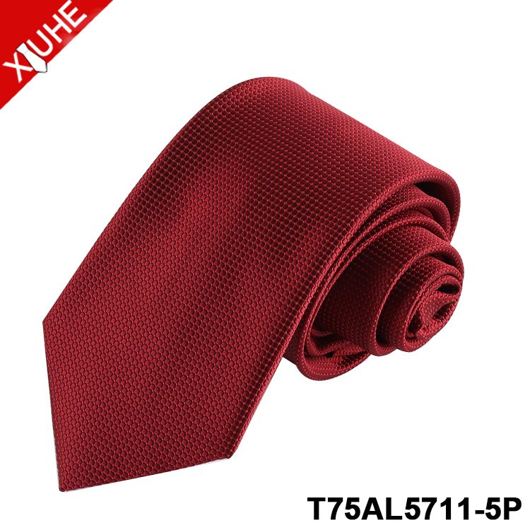 President Micro tie Striped Dot Paisley Ties Red formal Leadership tie Custom Polyester Woven Necktie