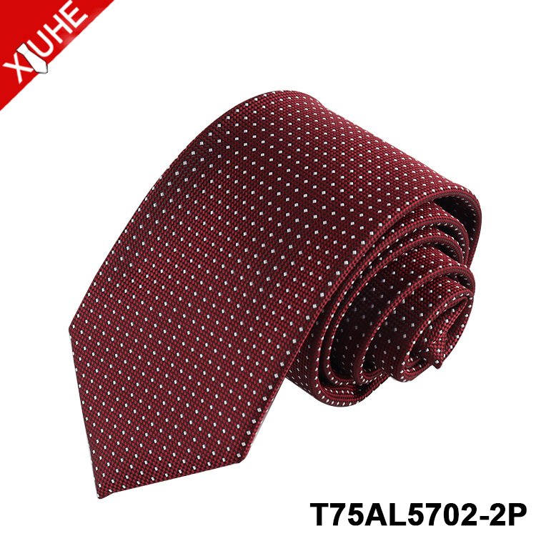 President Micro tie Striped Dot Paisley Ties Red formal Leadership tie Custom Polyester Woven Necktie