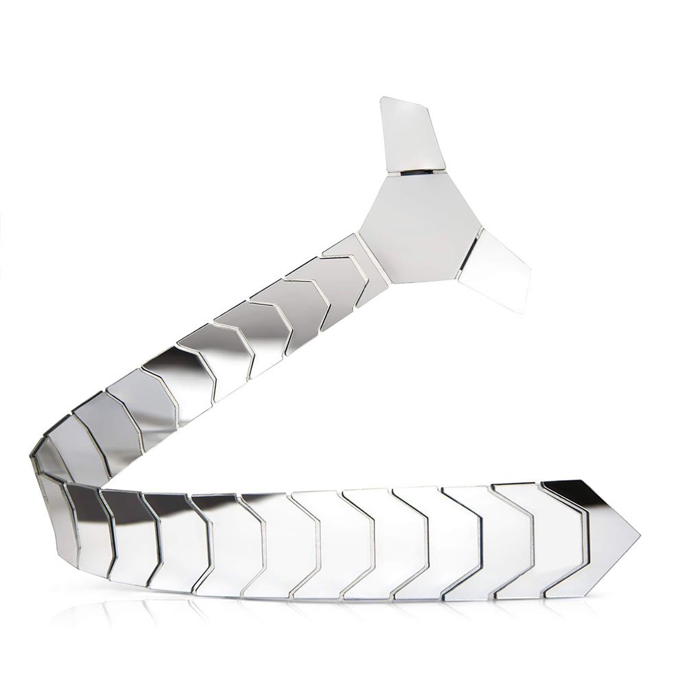 Hamocigia Custom Fashion Skinny Men Wedding Party Costume Leather Mirror Acrylic Tie