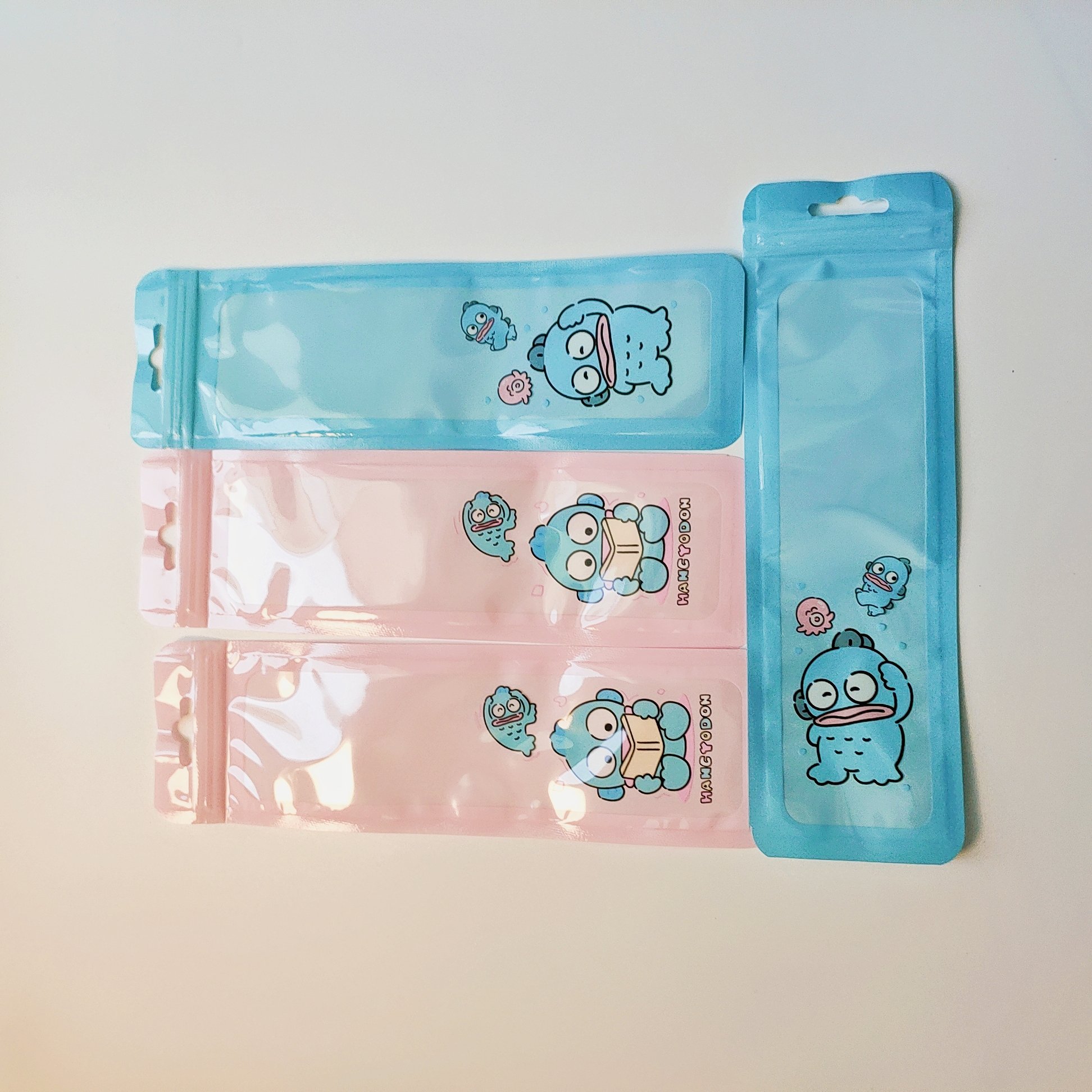 Hanton Animated Character Reusable Ziplock Mylar Packaging Plastic Bags for Small Business Pens Secure Feature