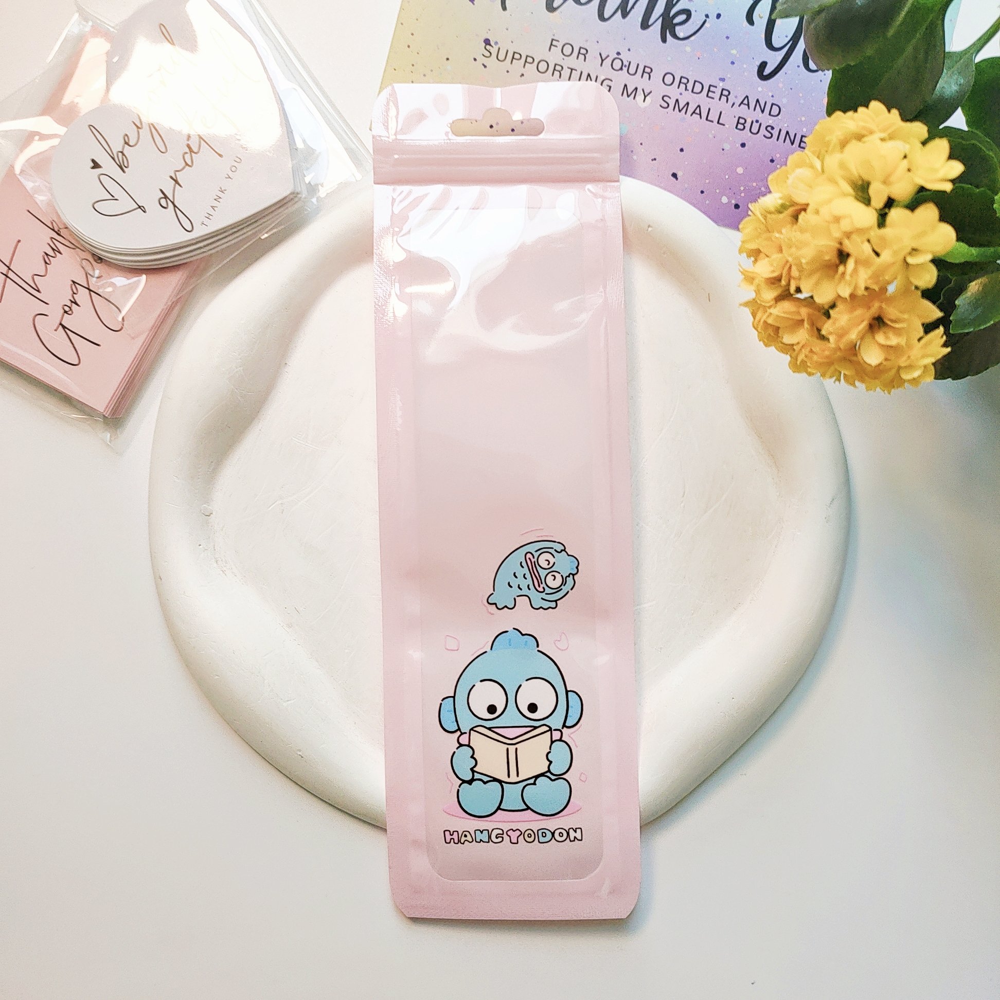 Hanton Animated Character Reusable Ziplock Mylar Packaging Plastic Bags for Small Business Pens Secure Feature