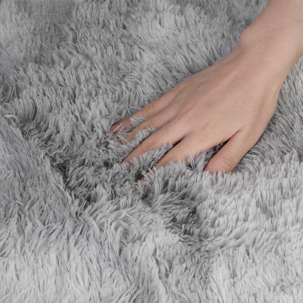 Modern PV Velvet Tie Dye Printed Non Slip Floor Mats Soft Faux Fur Rug Carpet For Living Room Bedroom Home Decoration
