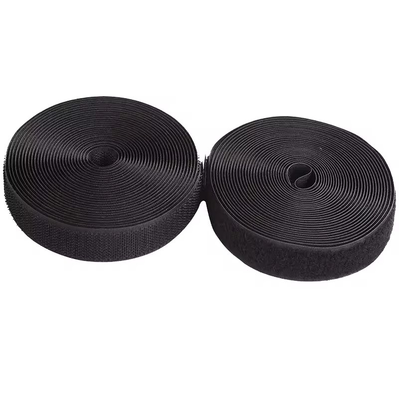 custom high top shoes hook and loop tape webbing strap with self-adhesive cable ties reusable hook and loop cord wraps tape