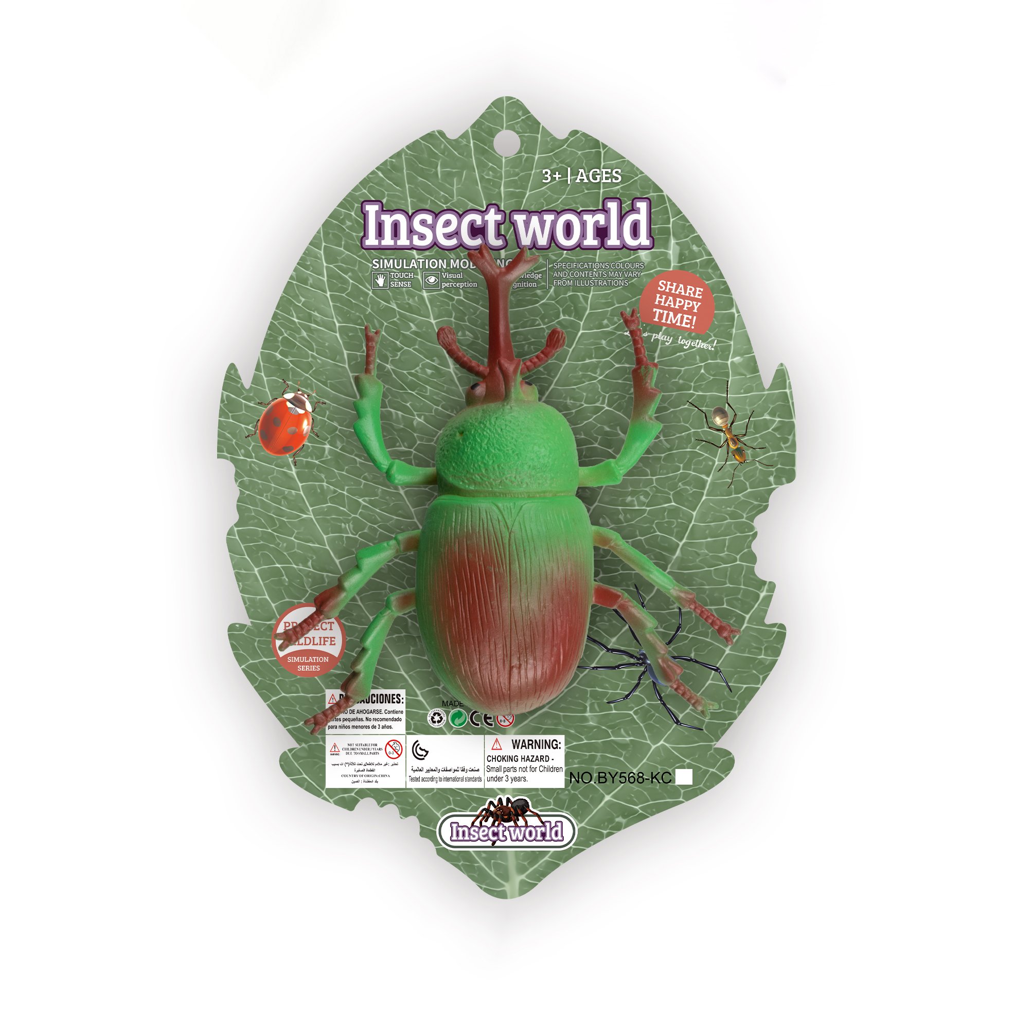 Insect World 10 Inch Simulation Mini Natural Animal Plastic Insect Toy 3d Insect Stag Beetle Model