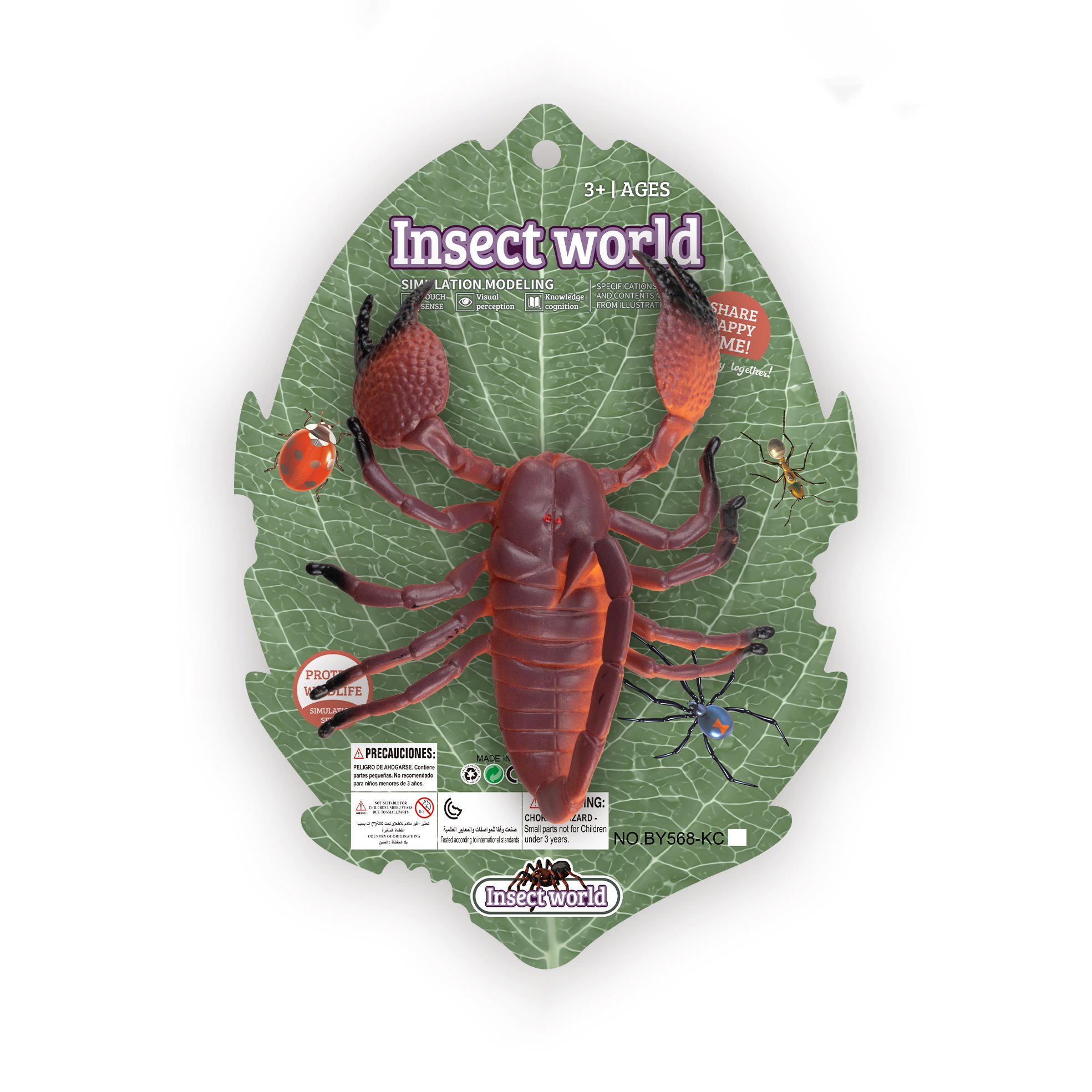 Insect World 10 Inch Simulation Mini Natural Animal Plastic Insect Toy 3d Insect Stag Beetle Model