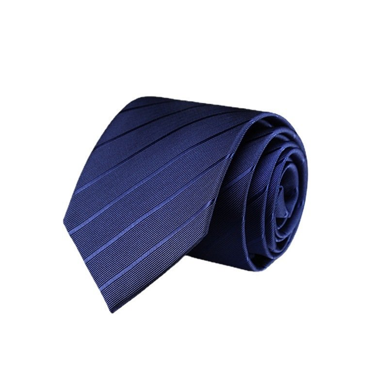 Korean Version Tie Men's Formal Dress Necktie Stripe Plain Black Blue Groom's Wedding Hand Tie Fashion Tie