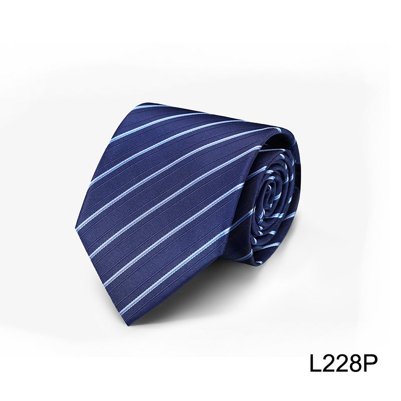 Korean Version Tie Men's Formal Dress Necktie Stripe Plain Black Blue Groom's Wedding Hand Tie Fashion Tie
