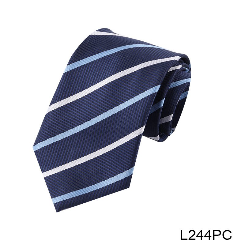 Korean Version Tie Men's Formal Dress Necktie Stripe Plain Black Blue Groom's Wedding Hand Tie Fashion Tie
