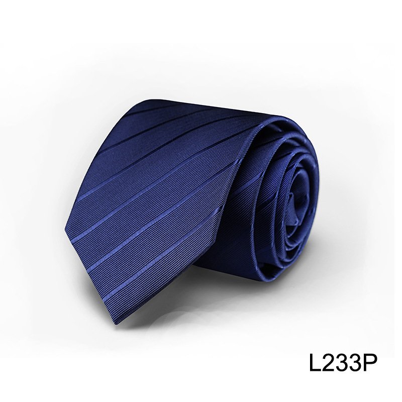 Korean Version Tie Men's Formal Dress Necktie Stripe Plain Black Blue Groom's Wedding Hand Tie Fashion Tie