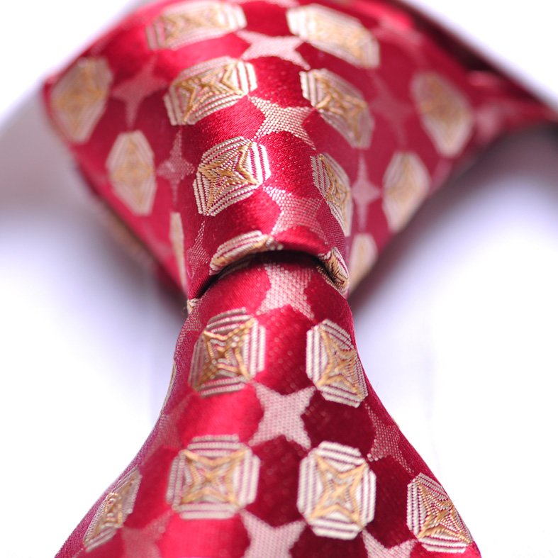 Wholesale Fashion 100% Silk Wedding Tie for Men Casual Necktie with Woven Stripe and Floral Pattern for Formal Wear