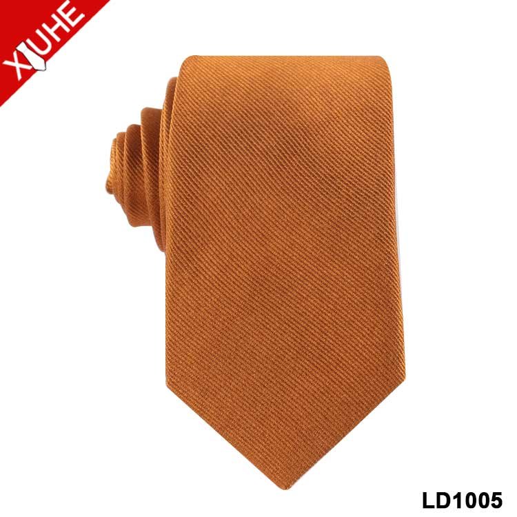 High Quality Jacquard Tie Red Blue Solid Color Necktie Woven Mens Custom Silk Ties