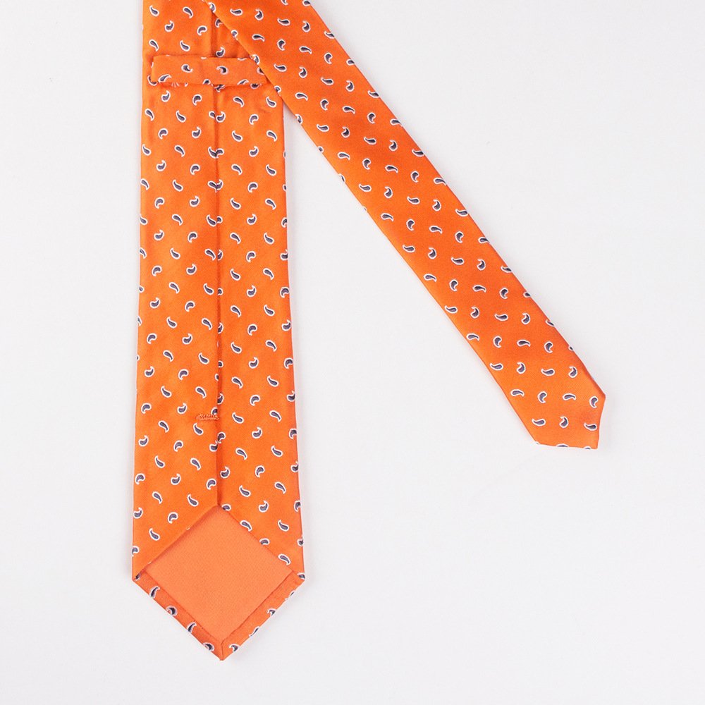 Wholesale High Quality Amazon Custom Branded Cotton V Silk Neck Tie With Customized Logo