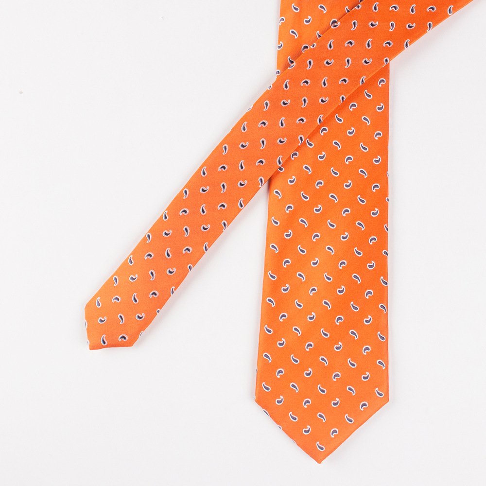Wholesale High Quality Amazon Custom Branded Cotton V Silk Neck Tie With Customized Logo