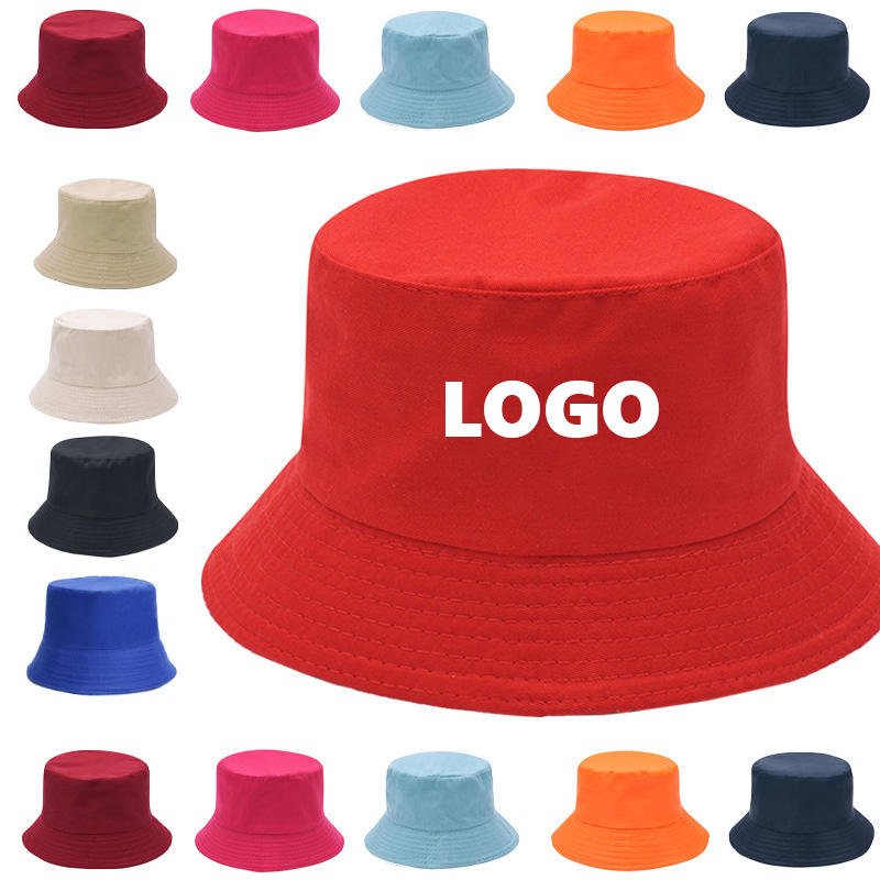 Promotional Personal Brand Embroidery Logo Travel Bucket Hats Blanks Satin Lined Bucket Hat