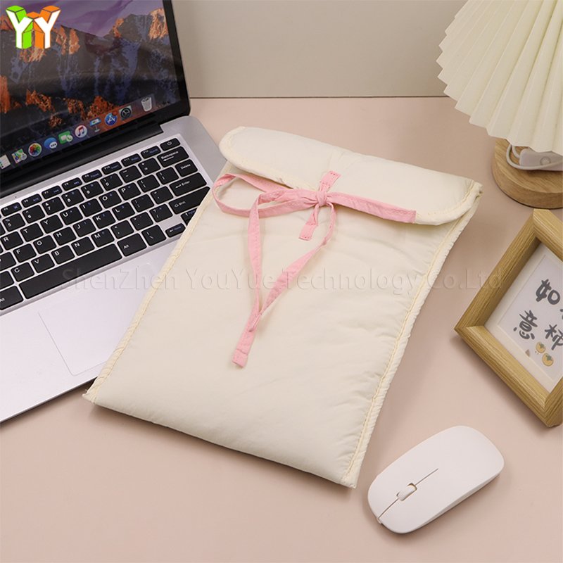 YY New 13 Inch Bow Tie Laptop Sleeve Fashion Women Laptop Flat Computer Soft Bag Portable Tablet Computer Bag For Business Trip