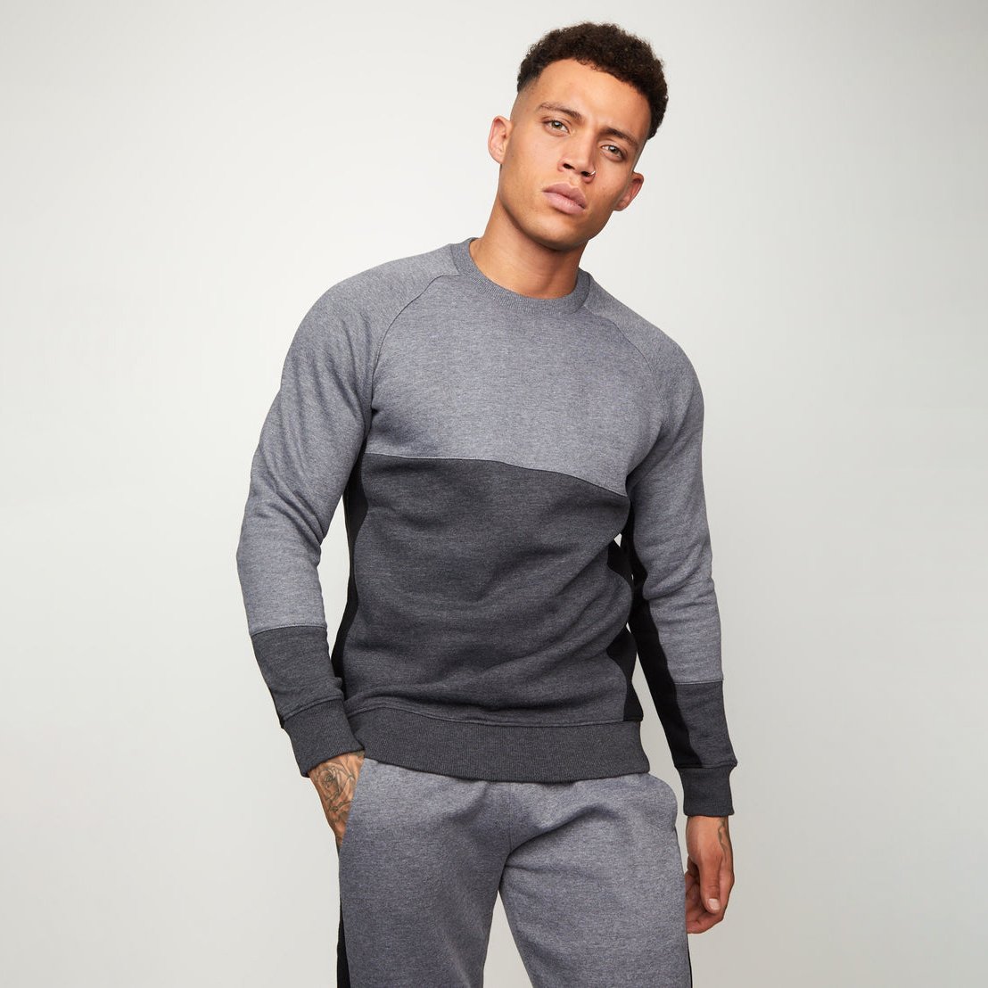 High Quality Custom Men's Sweatshirt Combed Cotton Fleece Pullover with Multi-Color Print Crewneck Sweatshirts For Winter Use