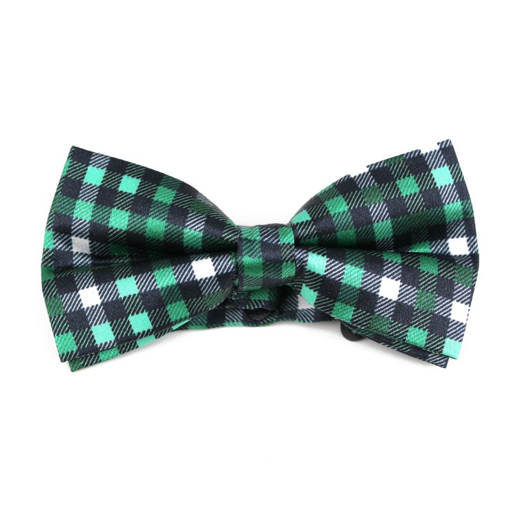 Hand Made Beautiful Bow Ties Wholesale Custom Designs Silk Colorful Checked Printed