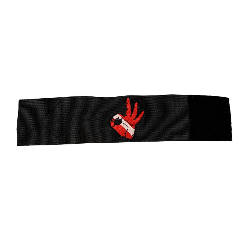 Custom Size Campaign Knitted Fabric Velcroes Embroidered velcroes wristbands Arm Wrist Strap Velcroes