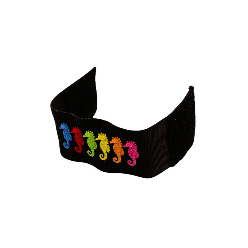 Custom Size Campaign Knitted Fabric Velcroes Embroidered velcroes wristbands Arm Wrist Strap Velcroes