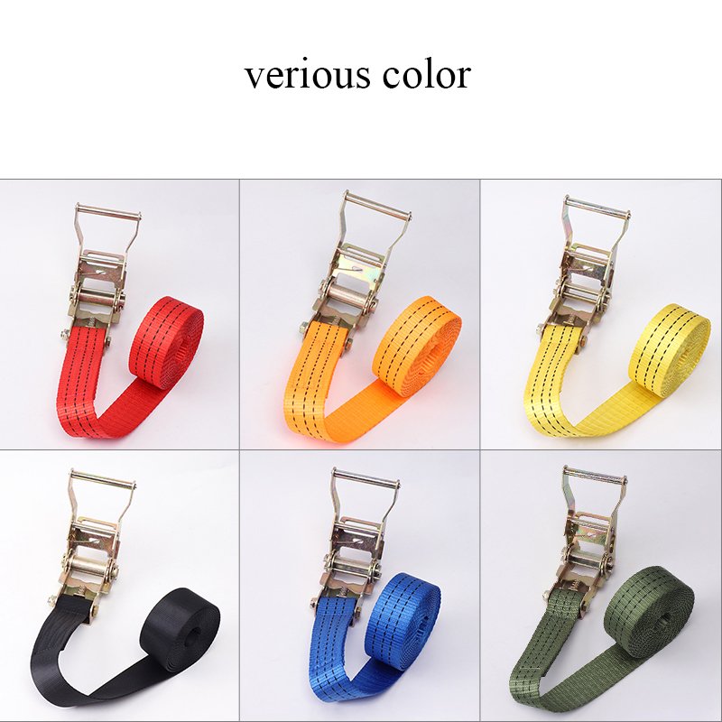 38mm 1.5 inch Ratchet tie down strap Cam buckle tie down cargo lashing belt heavy duty Rachet Tie Down strap