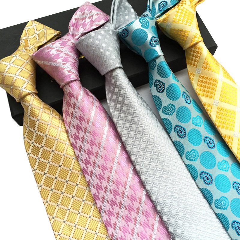 Classic Men Business Formal Wedding Tie 8cm Stripe Neck Tie Fashion Shirt Dress Accessories