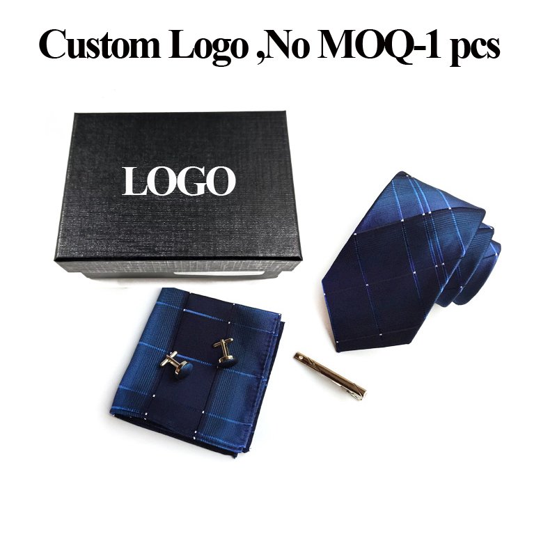 Fashion Mens Custom Business Cufflinks And Ties Gift Set